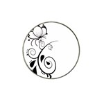 Floral Butterfly Design Golf Ball Marker (for Hat Clip)