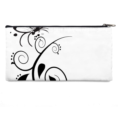 Floral Butterfly Design Pencil Case from ArtsNow.com Back