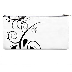 Floral Butterfly Design Pencil Case from ArtsNow.com Back