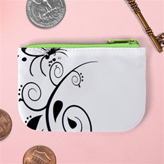 Floral Butterfly Design Coin Change Purse from ArtsNow.com Back