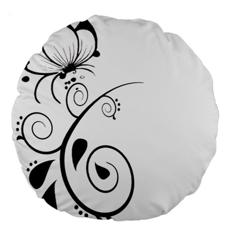 Floral Butterfly Design 18  Premium Round Cushion  from ArtsNow.com Front