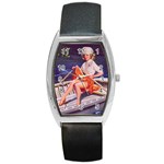 SailorGirlPinup Barrel Style Metal Watch