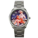 SailorGirlPinup Sport Metal Watch