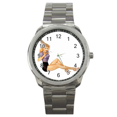 songlist_pinup Sport Metal Watch from ArtsNow.com Front