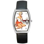 radio-overdrive-red-pinup Barrel Style Metal Watch