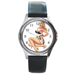 popular pinup Round Metal Watch