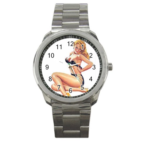 popular pinup Sport Metal Watch from ArtsNow.com Front