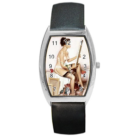 pinupW Barrel Style Metal Watch from ArtsNow.com Front