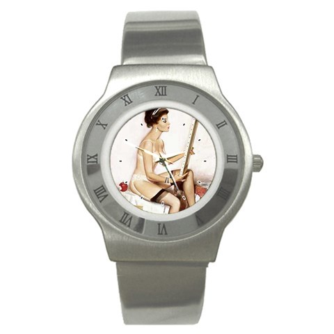 pinupW Stainless Steel Watch from ArtsNow.com Front