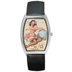 pinup_25 Barrel Style Metal Watch