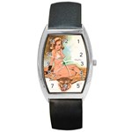 pinup_24 Barrel Style Metal Watch