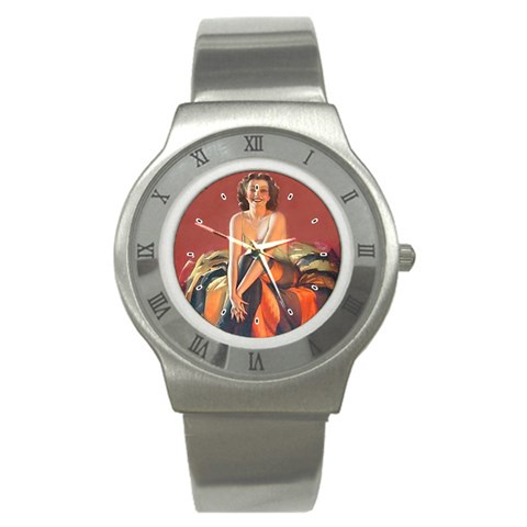 pinup_2 Stainless Steel Watch from ArtsNow.com Front