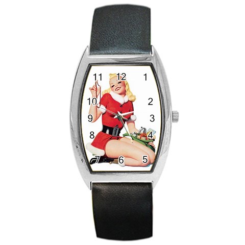 PINUP181 Barrel Style Metal Watch from ArtsNow.com Front