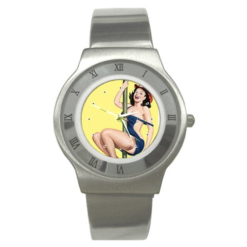 PINUP072 Stainless Steel Watch from ArtsNow.com Front