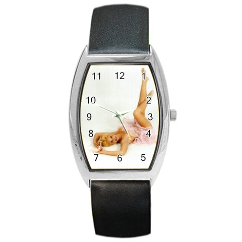 pinup4 Barrel Style Metal Watch from ArtsNow.com Front