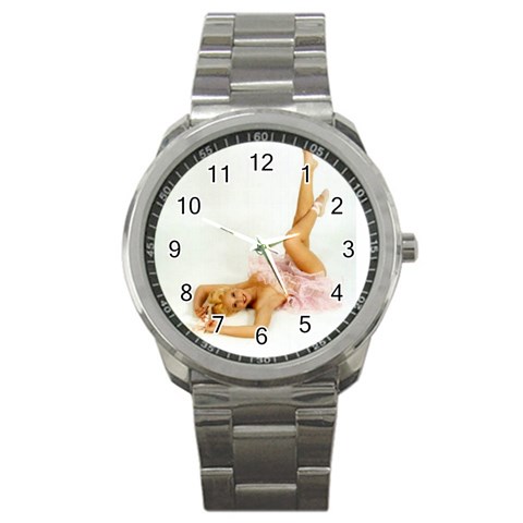 pinup4 Sport Metal Watch from ArtsNow.com Front