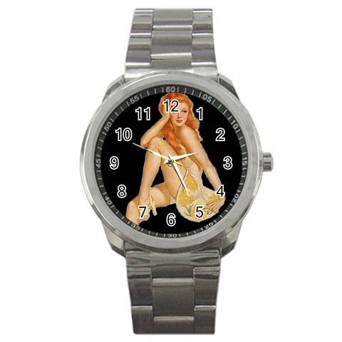 pinup2 Sport Metal Watch from ArtsNow.com Front