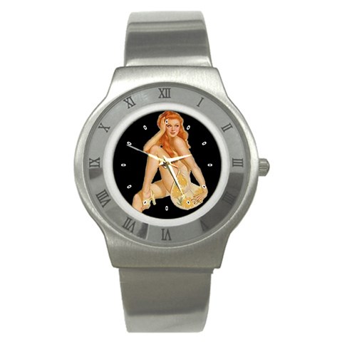 pinup2 Stainless Steel Watch from ArtsNow.com Front