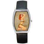 pinup Barrel Style Metal Watch