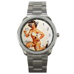 horned_pinup Sport Metal Watch