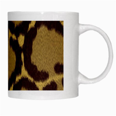 Leopard Print Design White Mug from ArtsNow.com Right