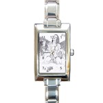 Bleeding Angel 1  Rectangular Italian Charm Watch