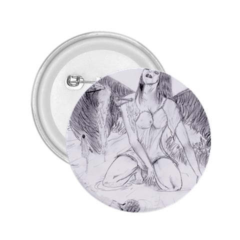 Bleeding Angel 1  2.25  Button from ArtsNow.com Front