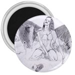 Bleeding Angel 1  3  Button Magnet