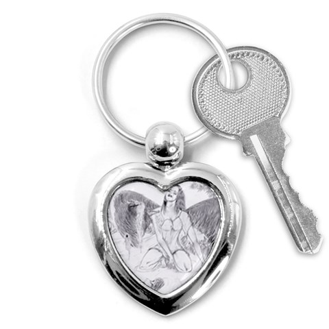 Bleeding Angel 1  Key Chain (Heart) from ArtsNow.com Front