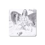 Bleeding Angel 1  Magnet (Square)