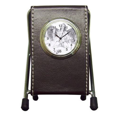 Bleeding Angel 1  Stationery Holder Clock from ArtsNow.com Front