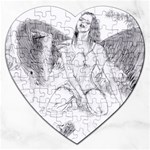 Bleeding Angel 1  Jigsaw Puzzle (Heart)