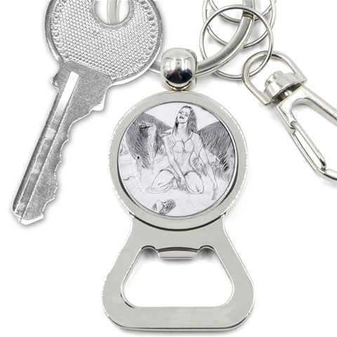 Bleeding Angel 1  Bottle Opener Key Chain from ArtsNow.com Front