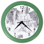 Bleeding Angel 1  Wall Clock (Color)