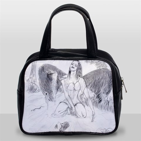 Bleeding Angel 1  Classic Handbag (Two Sides) from ArtsNow.com Front