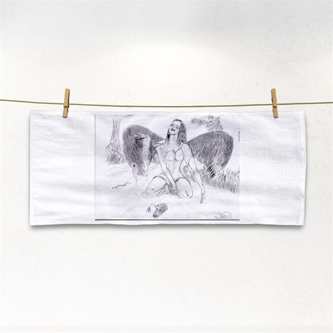 Bleeding Angel 1  Hand Towel from ArtsNow.com Front