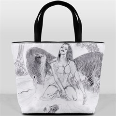 Bleeding Angel 1  Bucket Handbag from ArtsNow.com Front