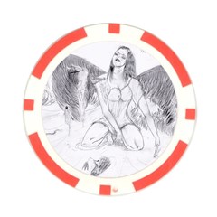 Bleeding Angel 1  Poker Chip (10 Pack) from ArtsNow.com Front