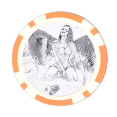 Bleeding Angel 1  Poker Chip (10 Pack) from ArtsNow.com Front