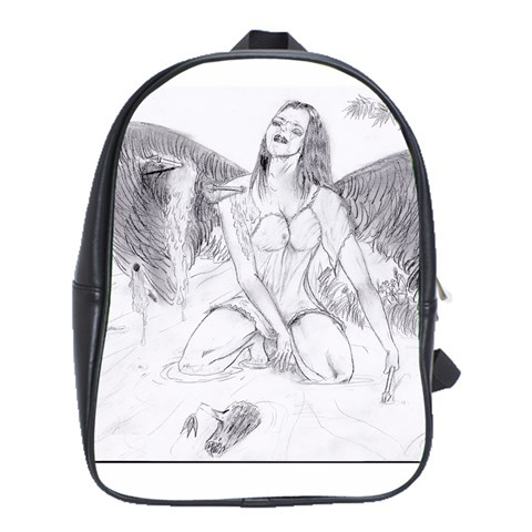 Bleeding Angel 1  School Bag (XL) from ArtsNow.com Front