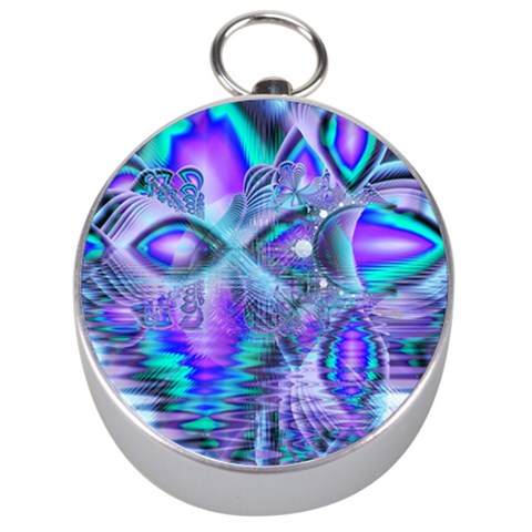 Peacock Crystal Palace Of Dreams, Abstract Silver Compass from ArtsNow.com Front