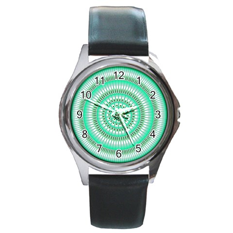 Mentalism Round Metal Watch from ArtsNow.com Front