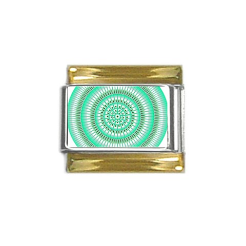 Mentalism Gold Trim Italian Charm (9mm) from ArtsNow.com Front