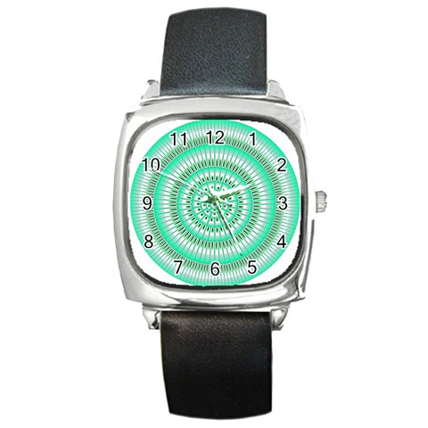 Mentalism Square Metal Watch from ArtsNow.com Front