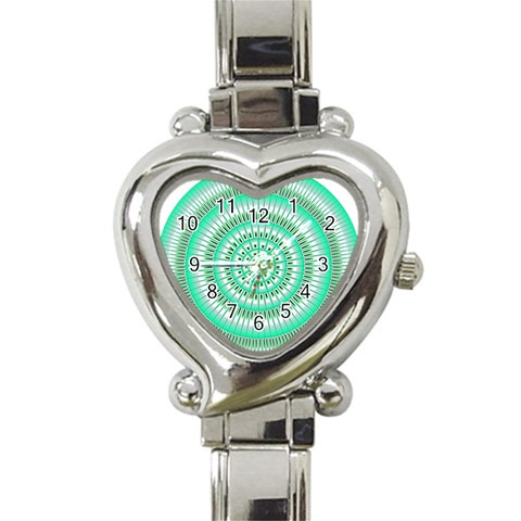 Mentalism Heart Italian Charm Watch from ArtsNow.com Front