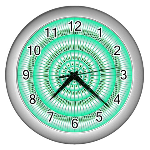 Mentalism Wall Clock (Silver with 12 black digits) from ArtsNow.com Front