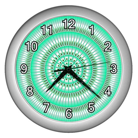 Mentalism Wall Clock (Silver with 12 white digits) from ArtsNow.com Front