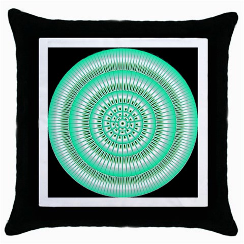 Mentalism Throw Pillow Case (Black with black background) from ArtsNow.com Front