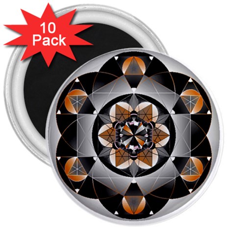 Seed of Life 3  Magnet (10 pack) from ArtsNow.com Front