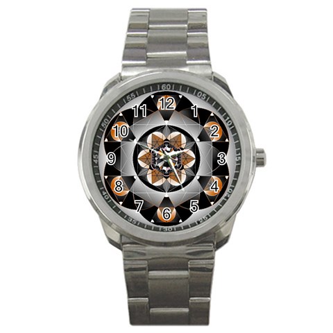 Seed of Life Sport Metal Watch from ArtsNow.com Front